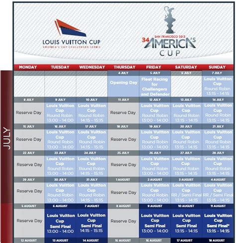 louis vuitton cup 2024 schedule